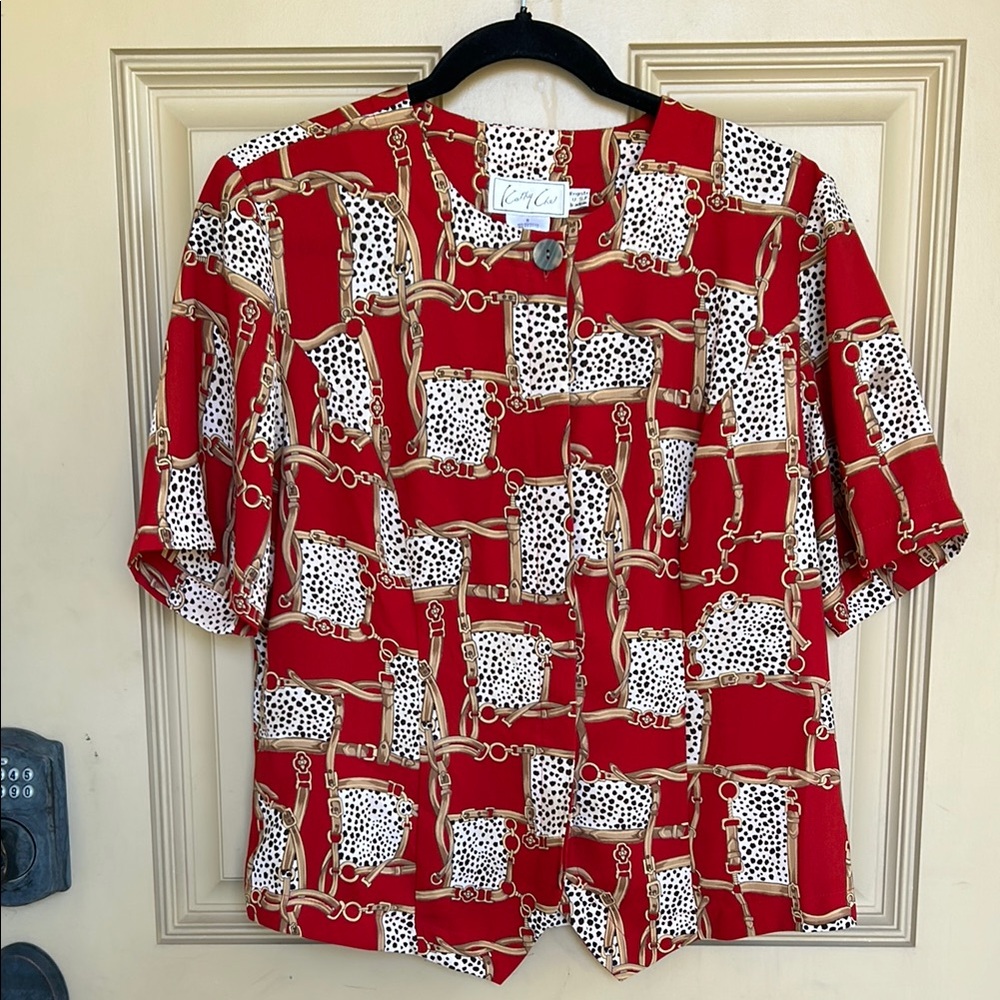 Retro 90s Kathy Che Blouse size 8